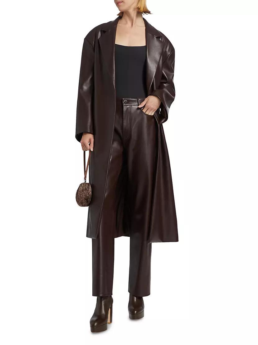 Womens Janelle Single-Breasted Long Coat Product Image