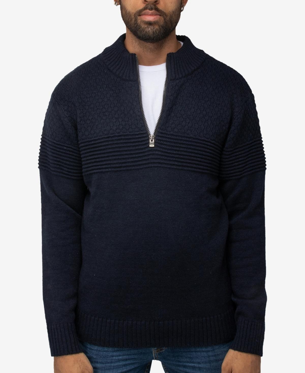 X Ray Mens Quarter Zip Up Pullover - Blue Product Image