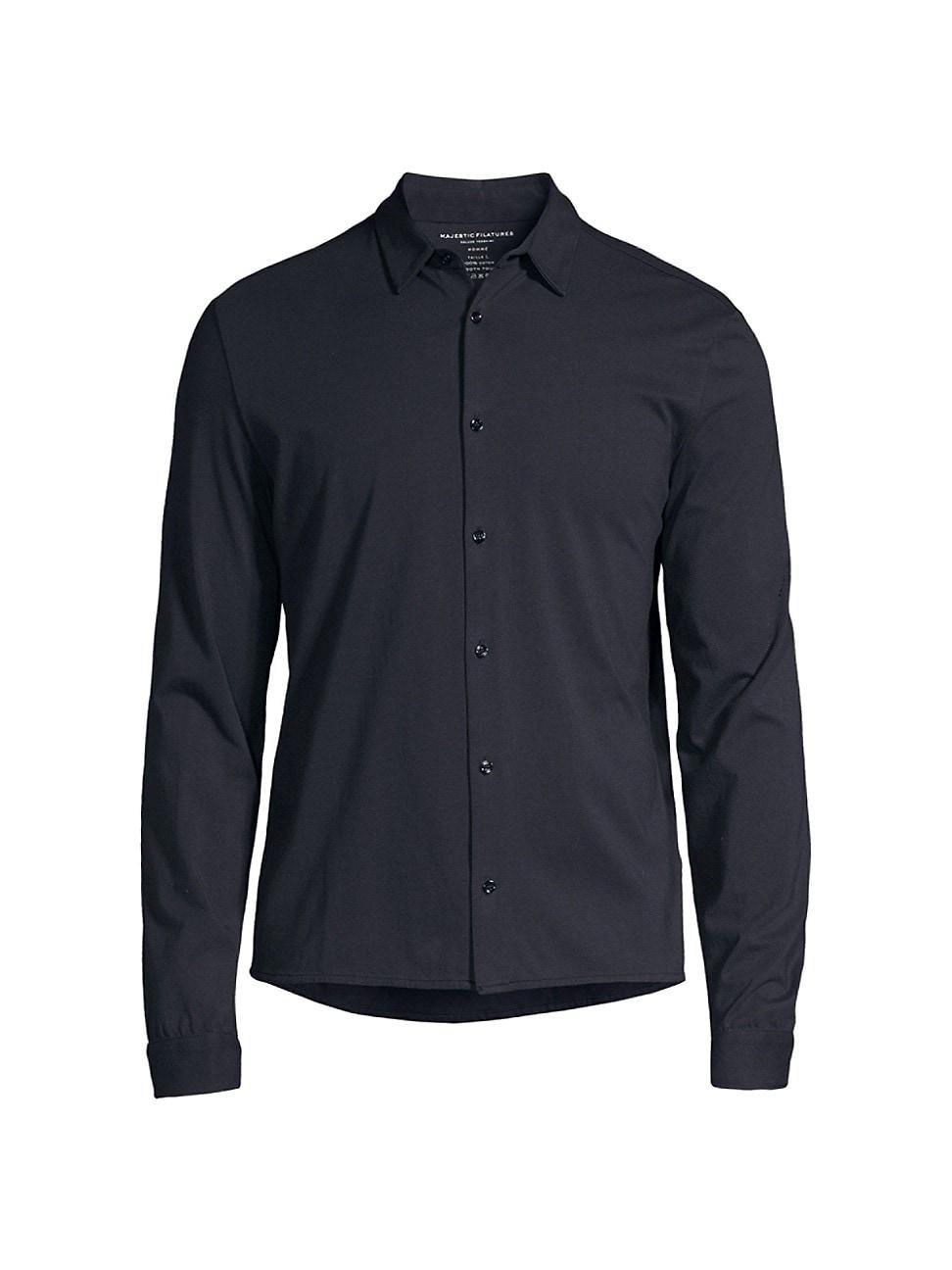 Mens Collared Button-Up Shirt Product Image