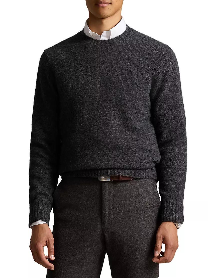 Mens Alpaca-Blend Crewneck Sweater Product Image