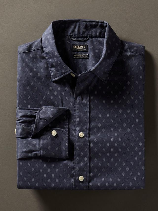 Movement™ Shirt - Navy Dusk Diamond Print Male Product Image