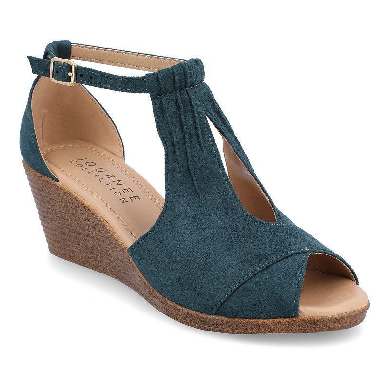 Journee Collection Kedzie Womens Wedges Grey Product Image