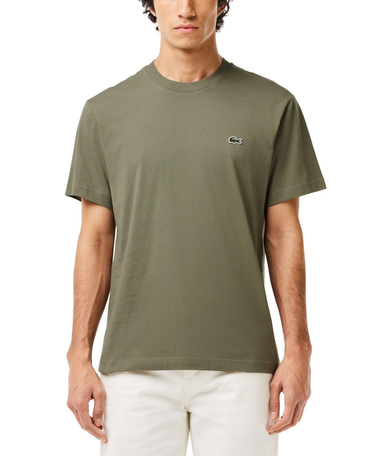 Lacoste Mens Classic Fit Short Sleeve Crewneck Logo T-Shirt Product Image