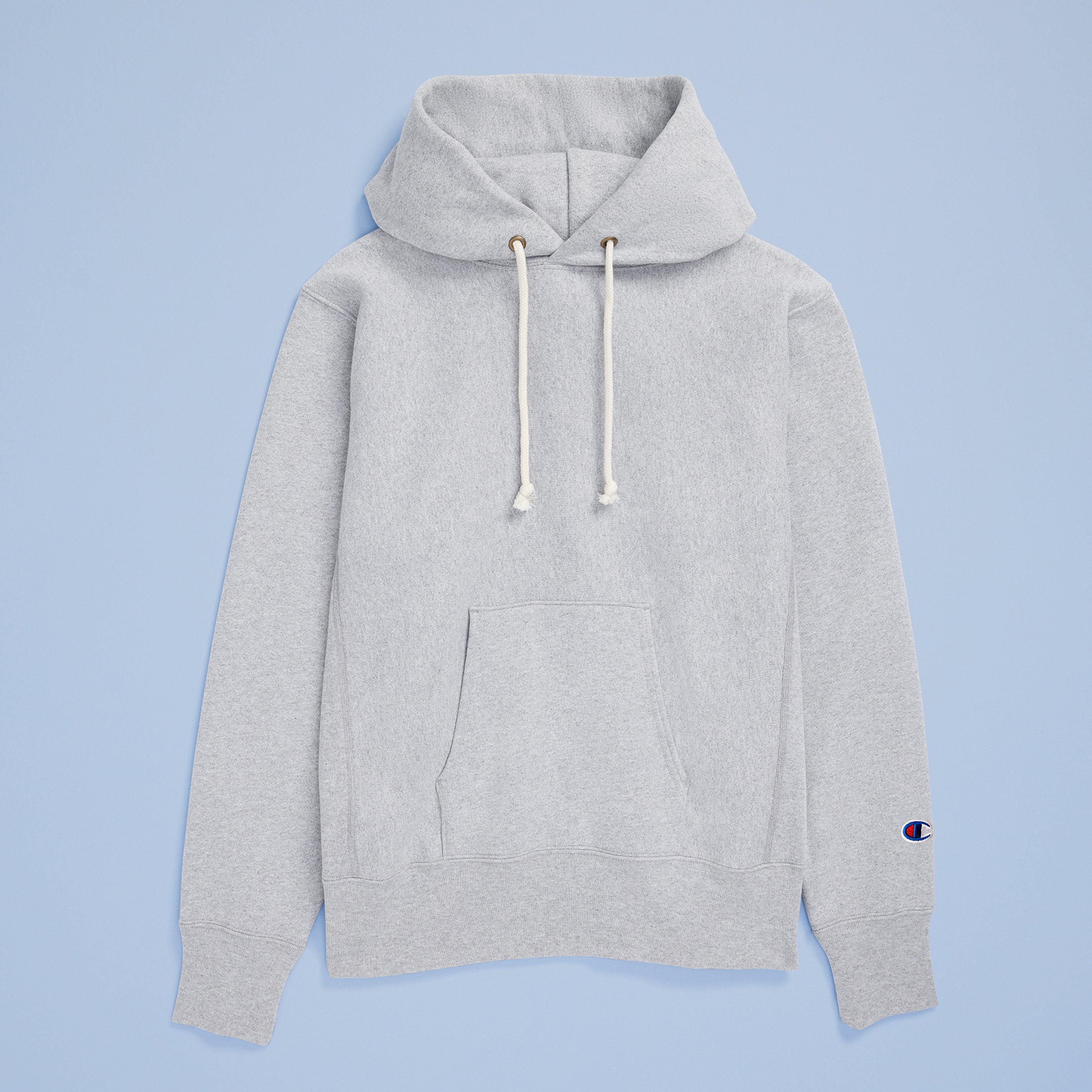 Mens Champion Reverse Weave Hoodie, Made in USA Oxford Grey Heather S Product Image