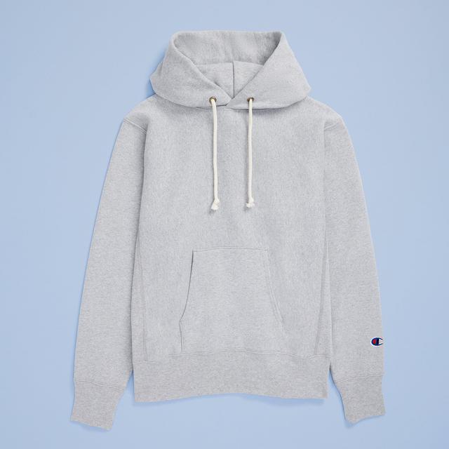 Mens Champion Reverse Weave Hoodie, Made in USA Oxford Grey Heather S Product Image