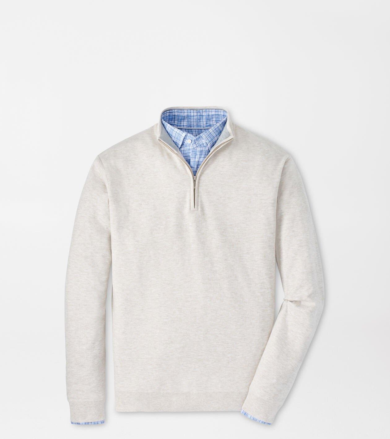 Coolspun Cotton Quarter-Zip Sweater Product Image