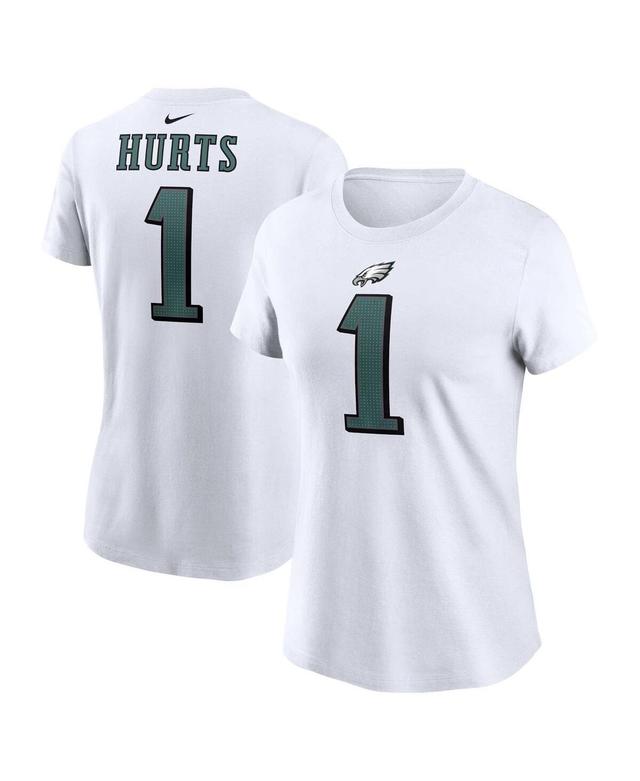 Womens Nike Jalen Hurts Philadelphia Eagles Player Name & Number T-Shirt Product Image