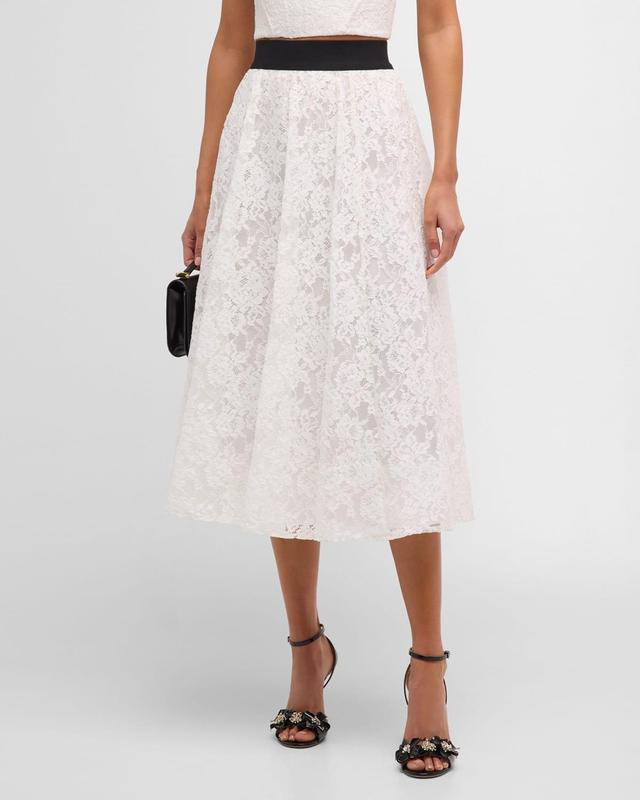 Womens Earla Lace Midi-Skirt Product Image