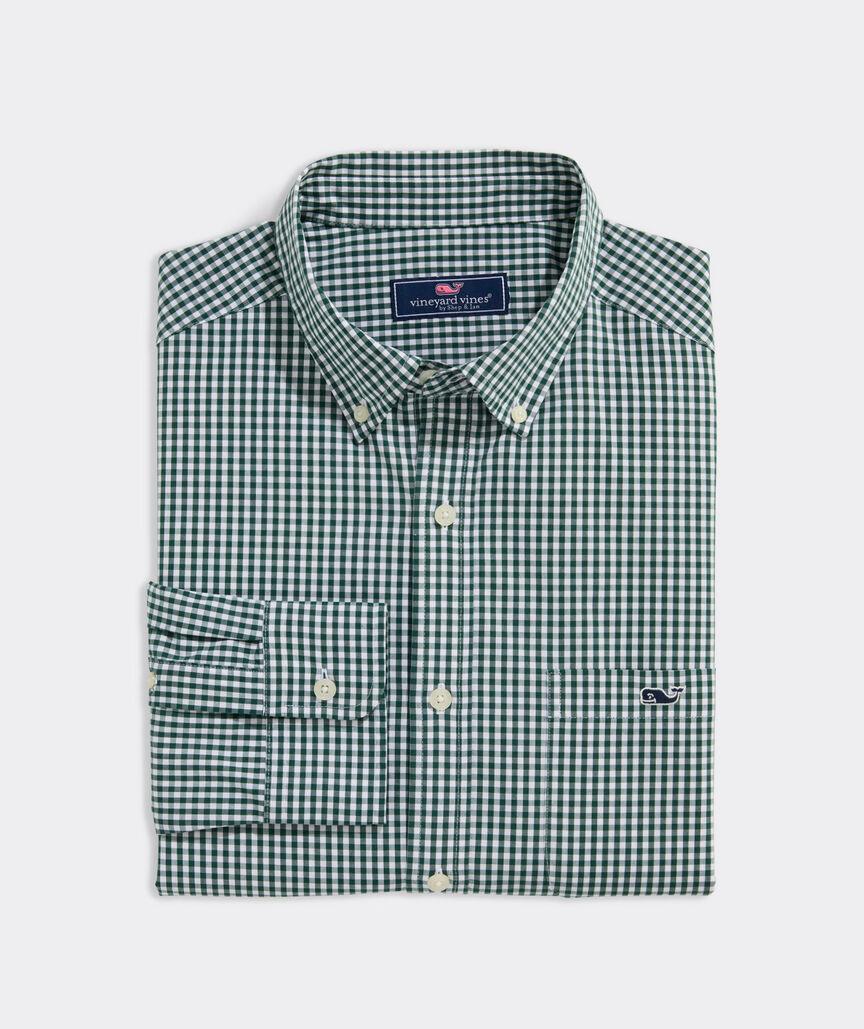 Stretch Poplin Gingham Shirt Product Image