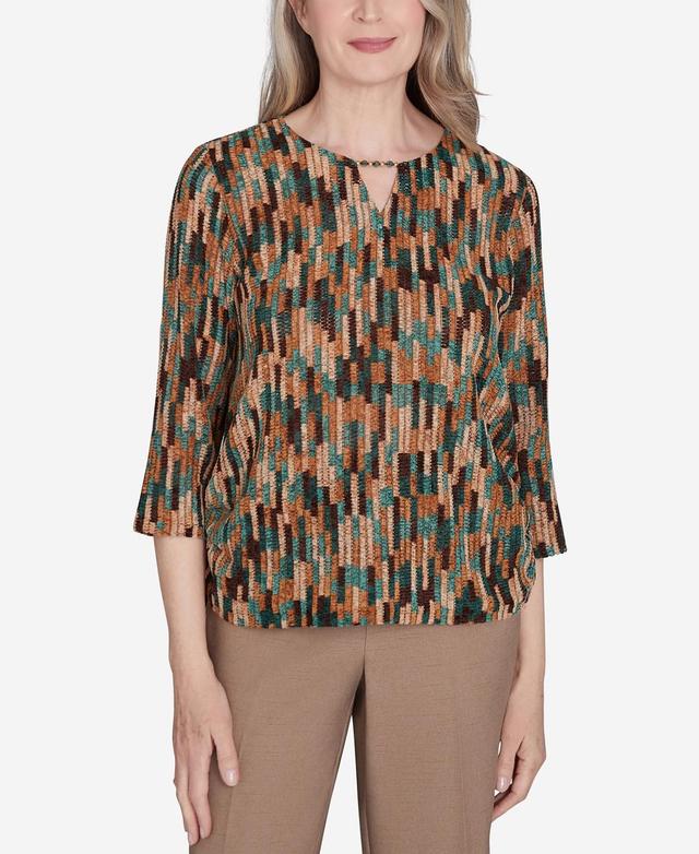 Womens Alfred Dunner Chenille Vertical Texture Top Product Image