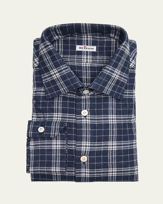 Mens Plaid Flannel Sport Shirt Product Image