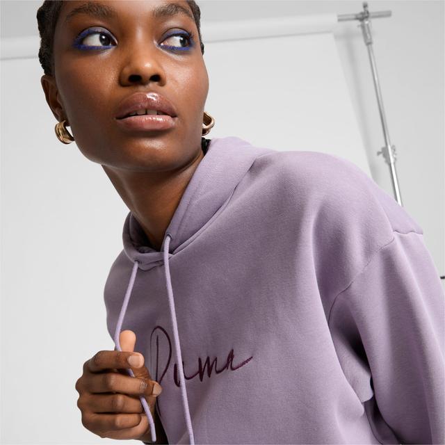 PUMA Script Logo Women's Hoodie Product Image