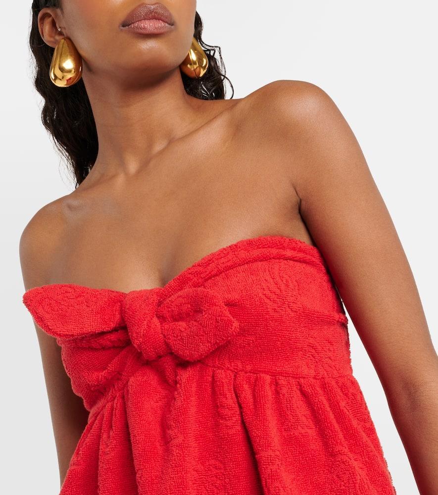 ZIMMERMANN Red Alight Strapless Dress Product Image