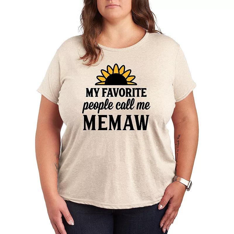 Plus Favorite People Memaw Graphic Tee, Womens Product Image