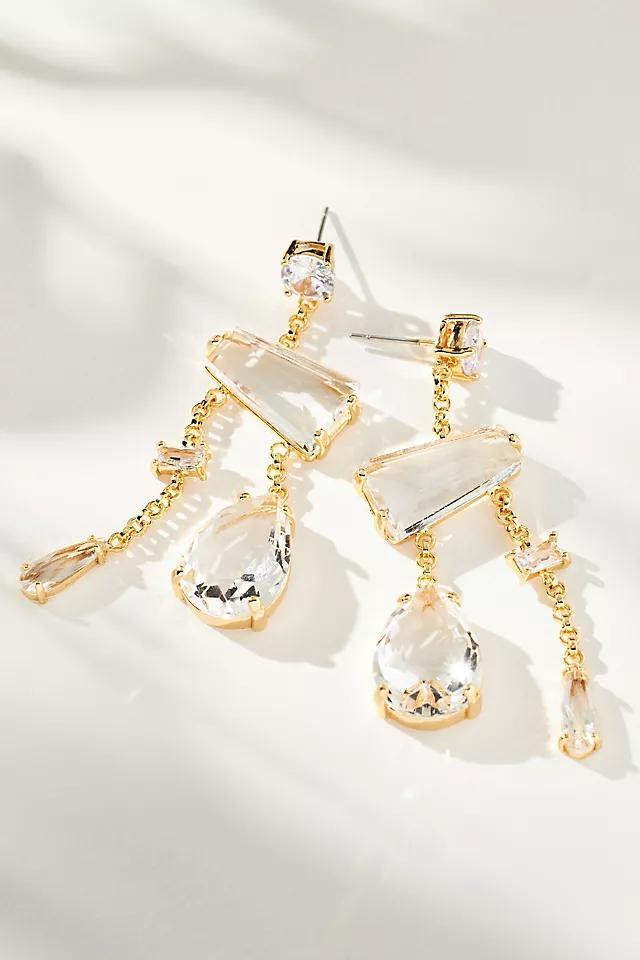 Multi Crystal Drop Earrings Product Image