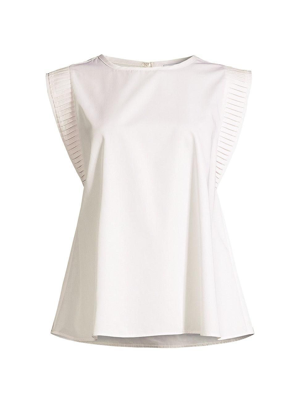 Womens Duras Cotton Sateen Blouse Product Image