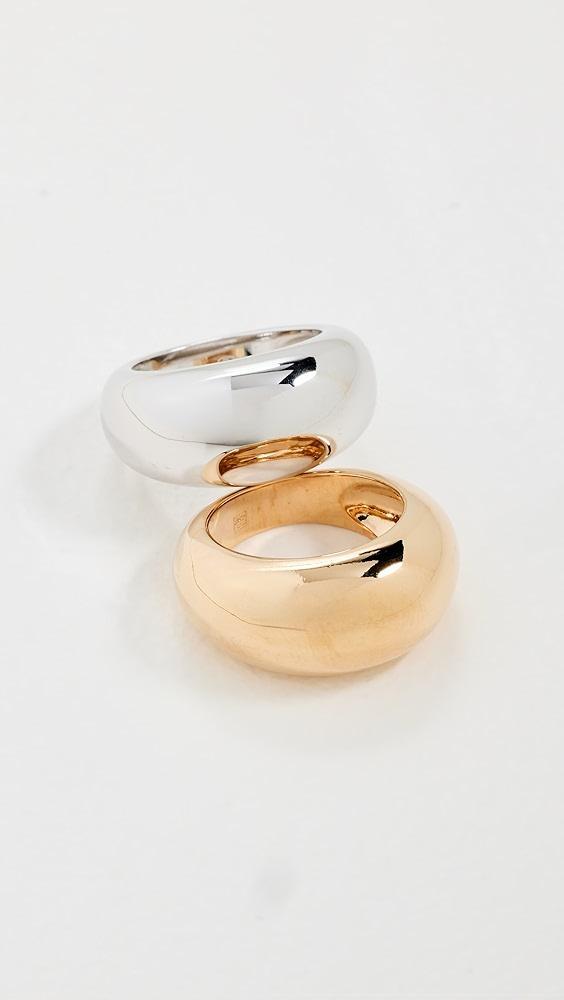 Timeless Pearly Set of Tube Rings | Shopbop Product Image