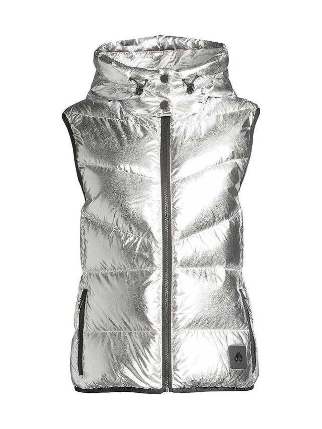 Womens Park Metallic Down Puffer Vest Product Image