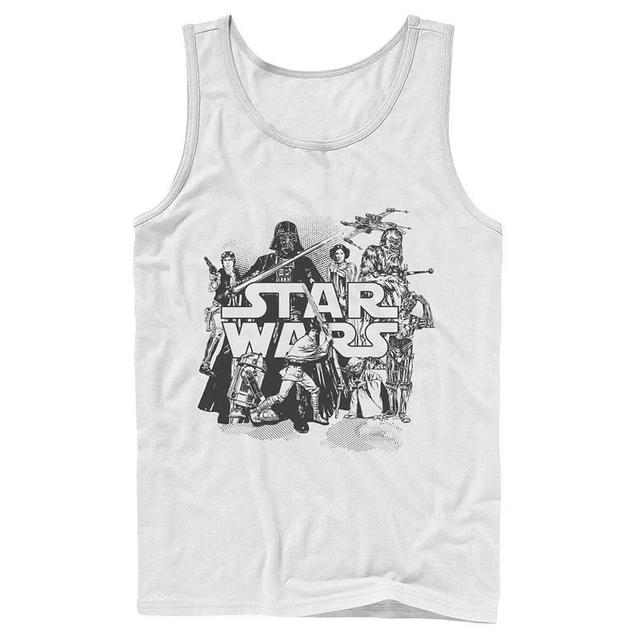 Mens Star Wars Character Collage Tank Top Product Image