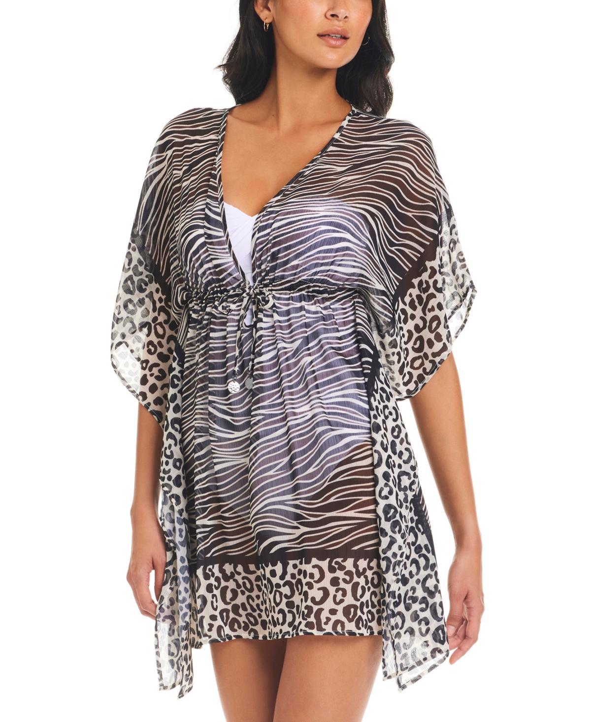 Rod Beattie Animal Instinct Chiffon Cover-Up Dress Product Image