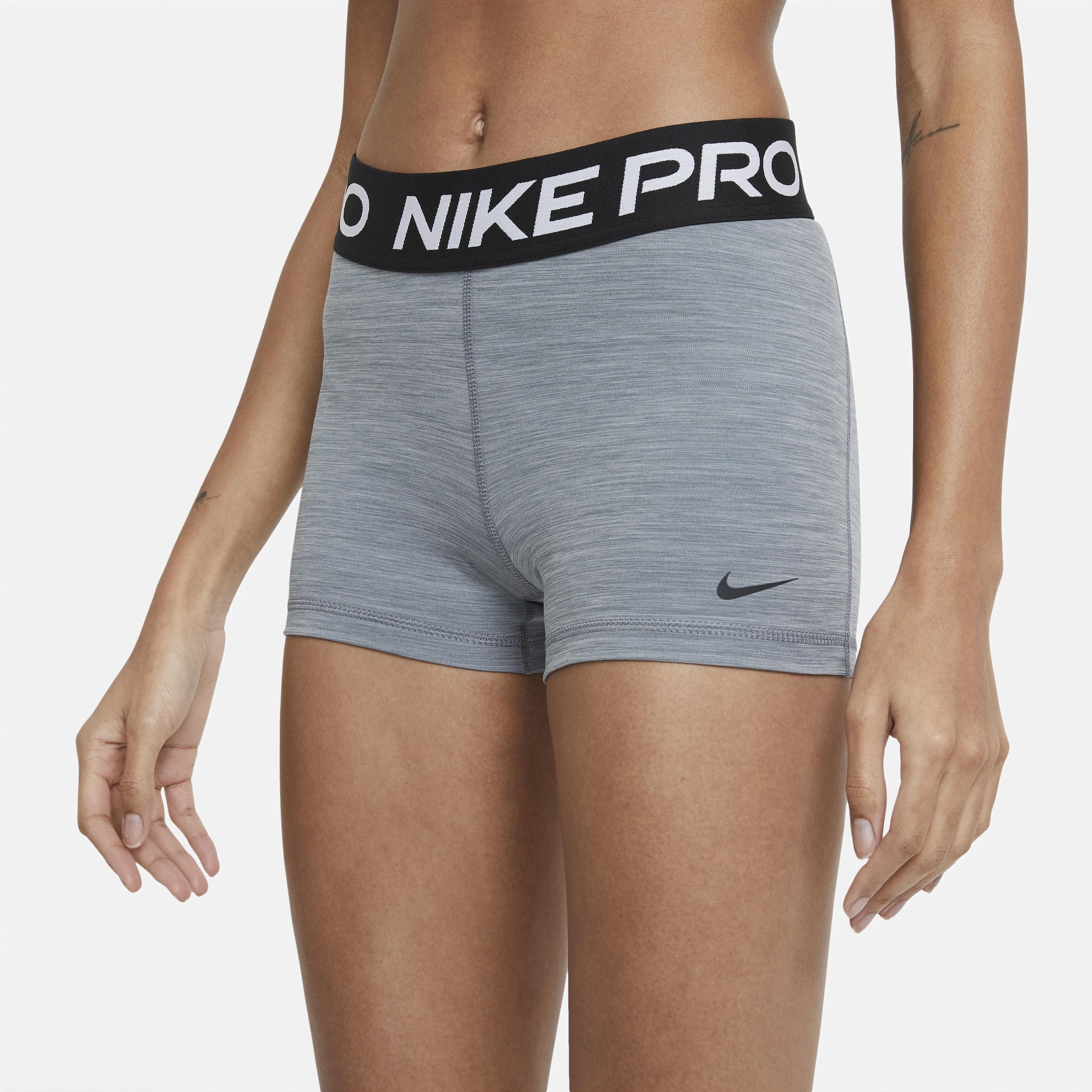 Nike Womens Nike Pro 365 3 Shorts - Womens White/Grey Product Image