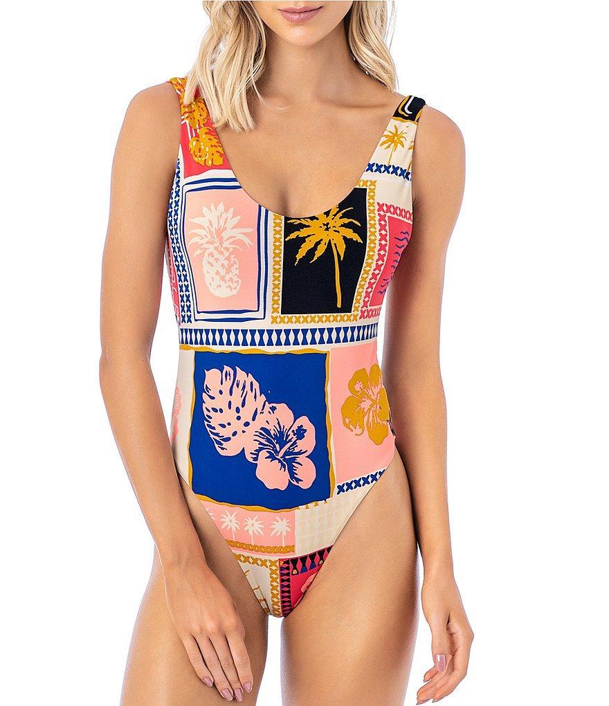 Maaji Claire Scoop Neck Reversible Cheeky One Piece Swimsuit Product Image