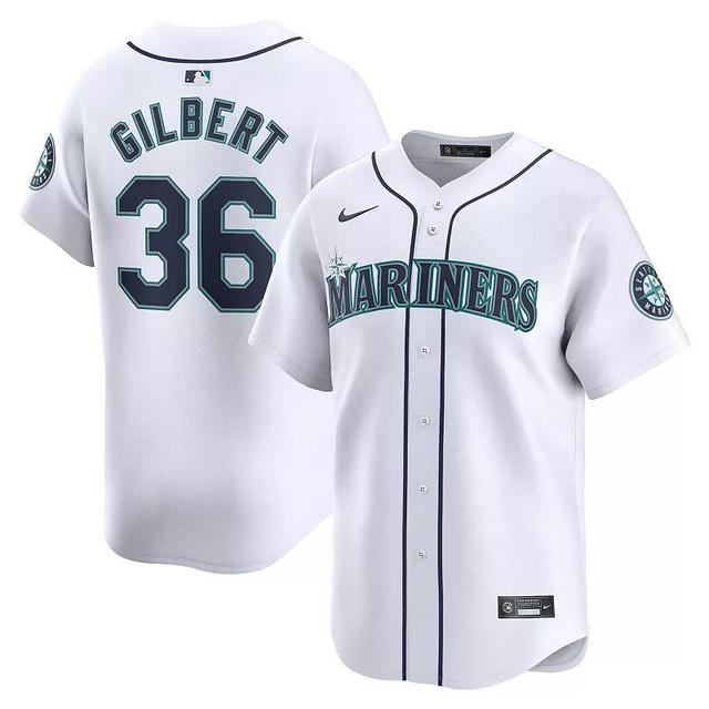 Mens Nike Logan Gilbert Seattle Mariners Home Limited Player Jersey Product Image