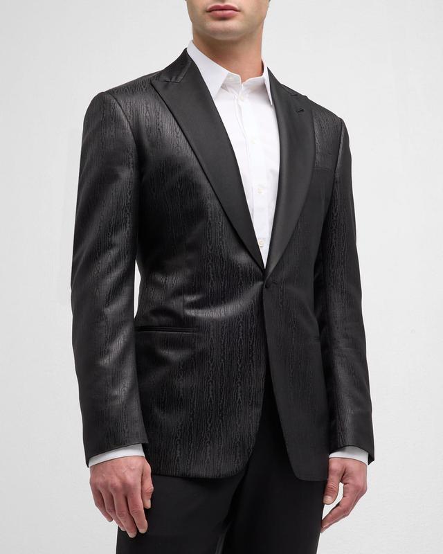 Mens Tonal Jacquard Dinner Jacket Product Image