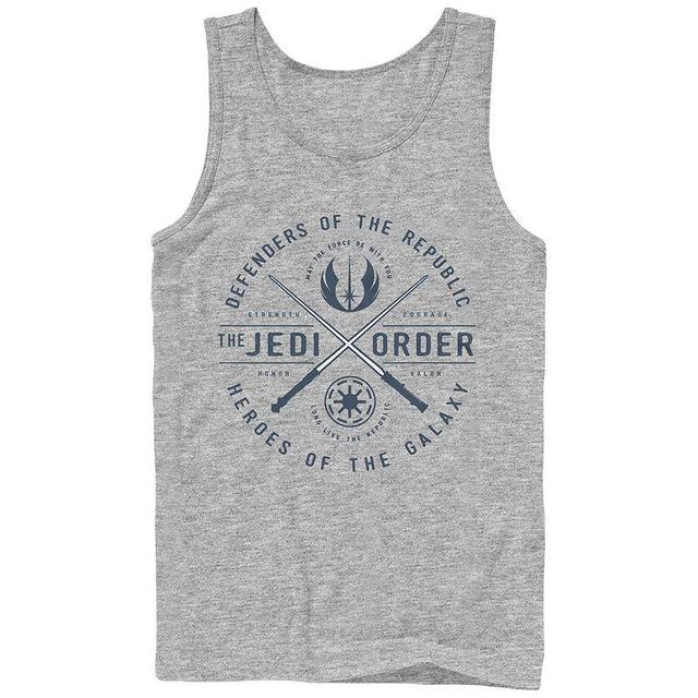 Mens Star Wars The Jedi Order Logo Graphic Tank Top Athletic Grey Product Image