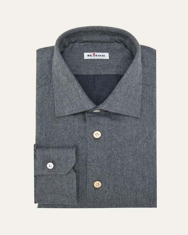 Mens Twill Flannel Sport Shirt Product Image