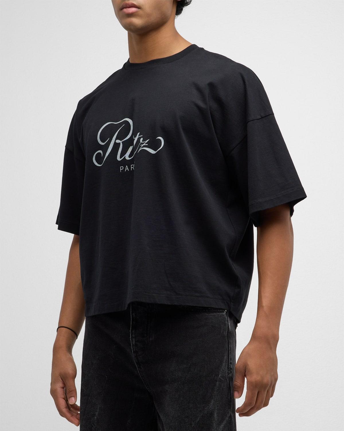 FRAME x Ritz Paris Mens Cotton Logo T-Shirt Product Image