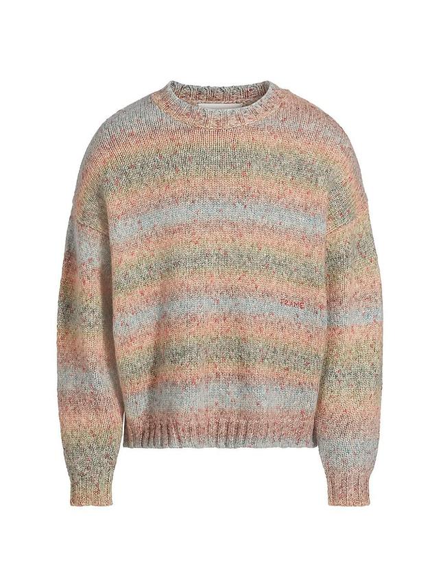 Mens Brushed Tweed Sweater Product Image