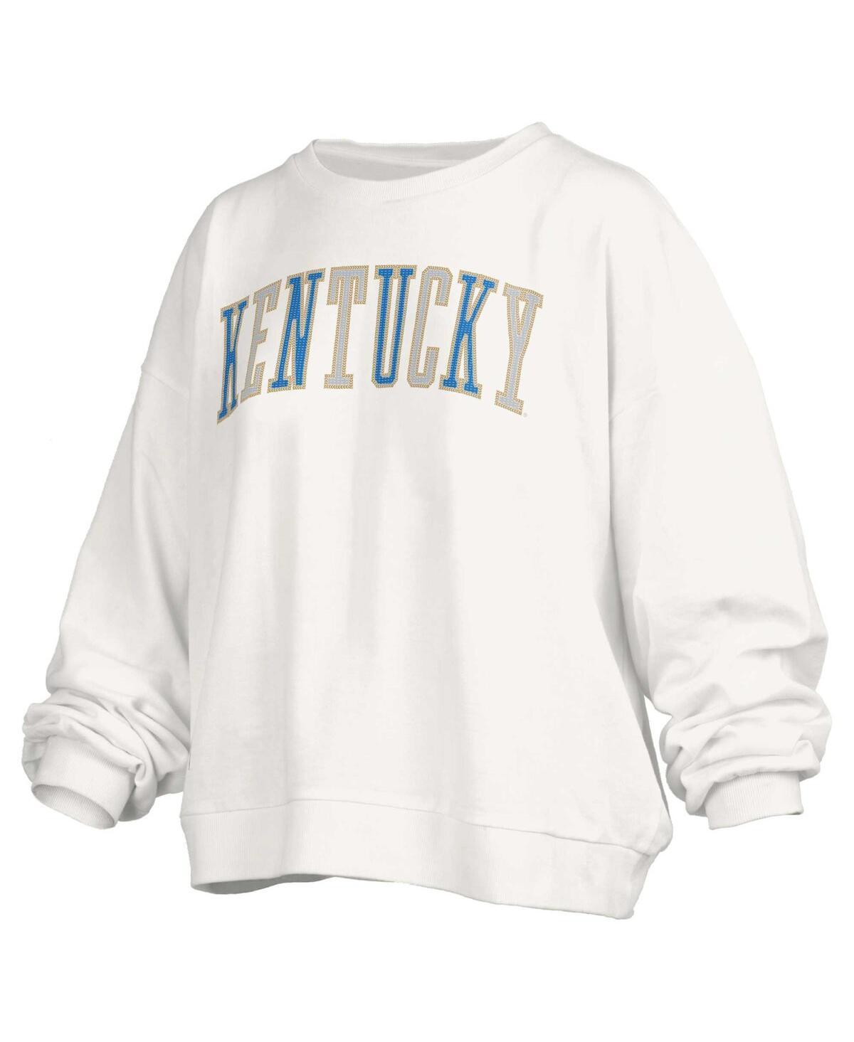 Womens Pressbox Kentucky Wildcats Janise Waist Length Oversized Pullover Sweatshirt Product Image