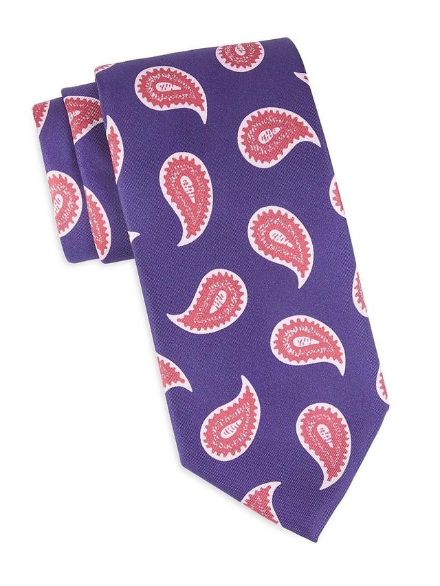 Mens Paisley Woven Silk Tie Product Image