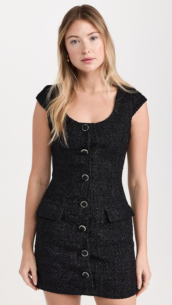 endless rose Scoop Neck Buttoned Mini Dress | Shopbop Product Image