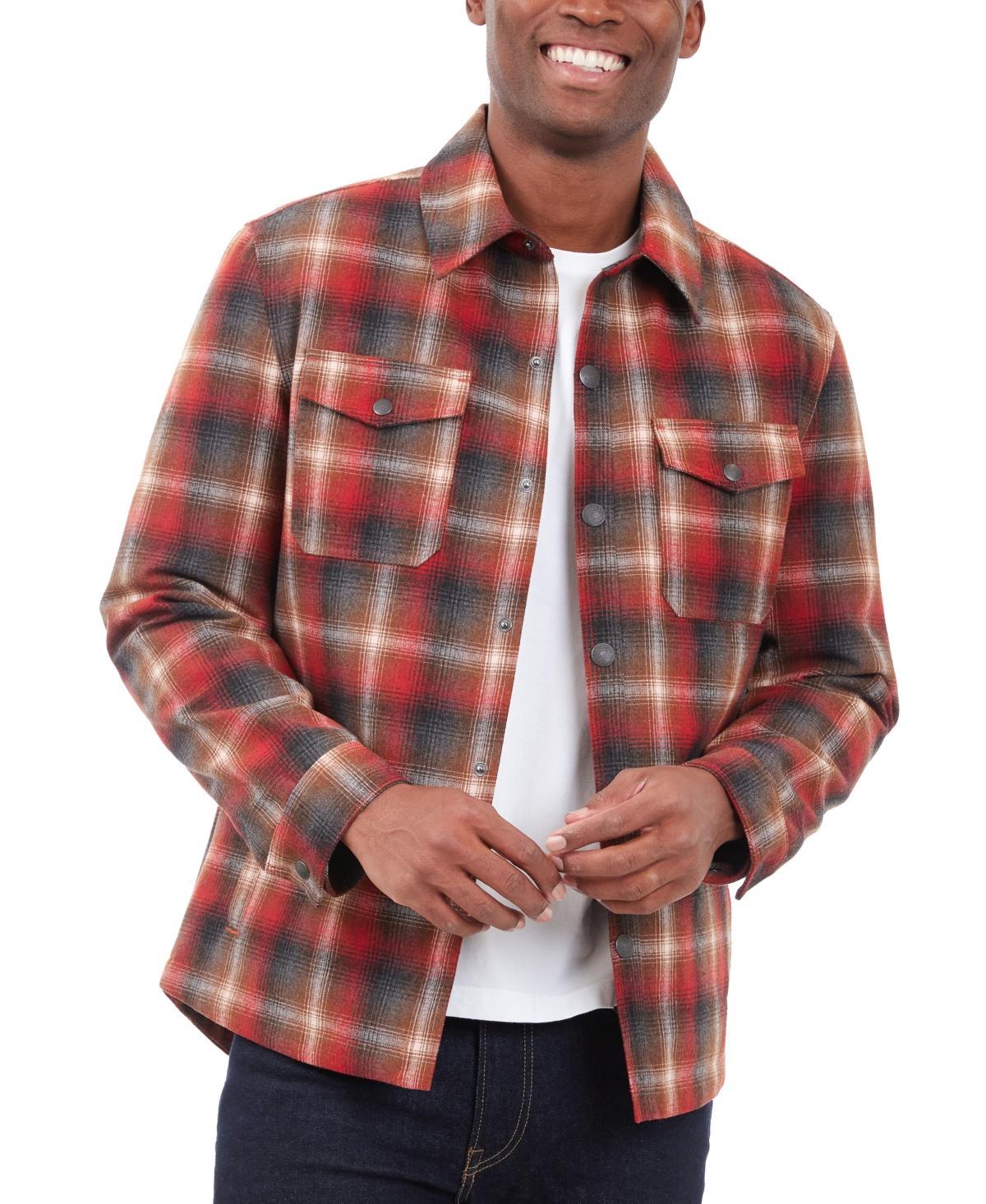 Lucky Brand Mens Quilted Wool Shirt Jacket Product Image