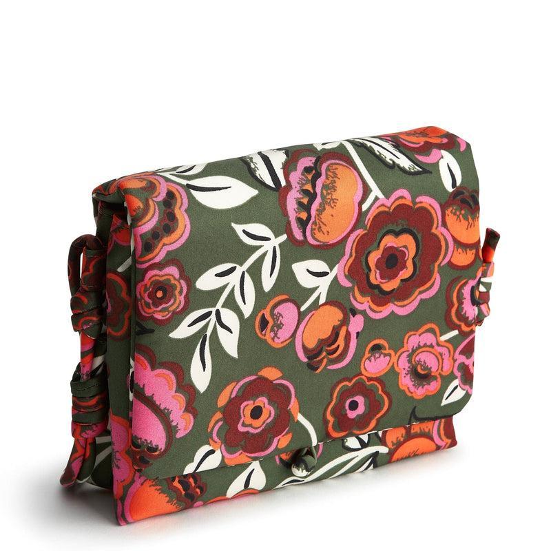 Vera Bradley Baird Hipster Crossbody Bags Women in Bubbly Flowers Green Green/Pink Product Image