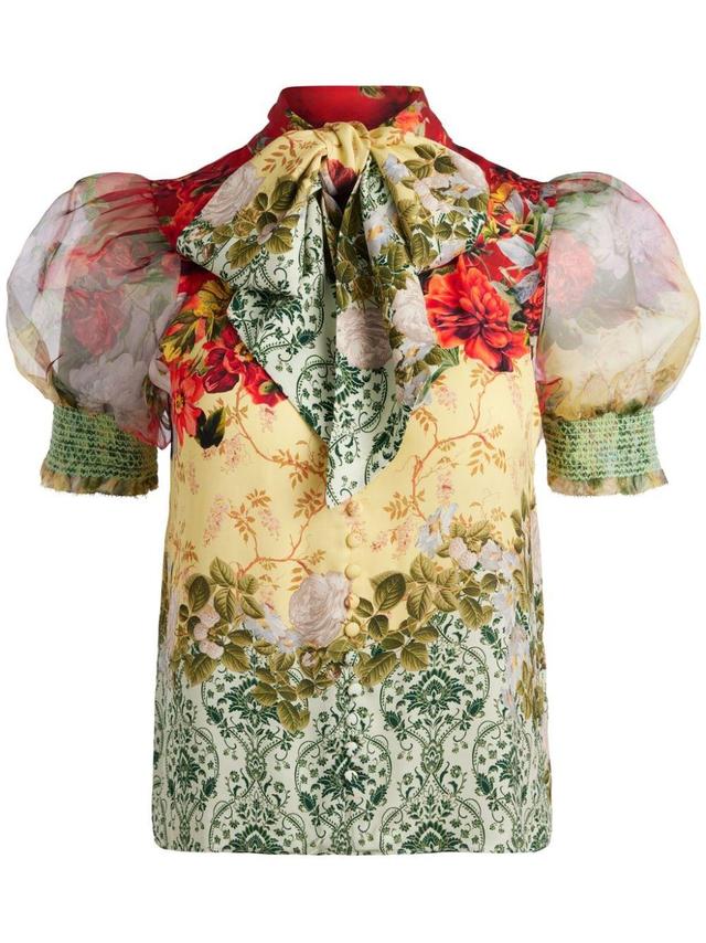 Brentley floral-print blouse Product Image