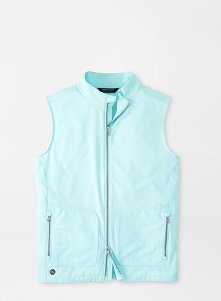 Peter Millar Mens Contour Vest | Color: Iced Aqua | Size: S Product Image