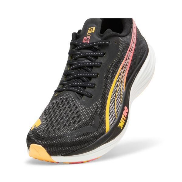 PUMA Velocity NITROâ¢ 3 Men's Running Shoes in Black/Silver/Sun Stream Product Image