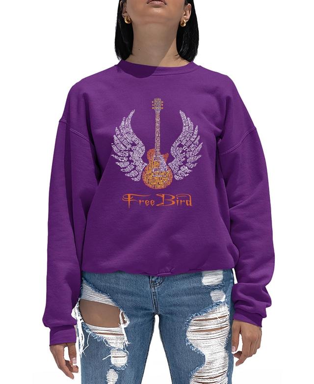 Womens Word Art Crewneck Lyrics To Freebird Sweatshirt Product Image