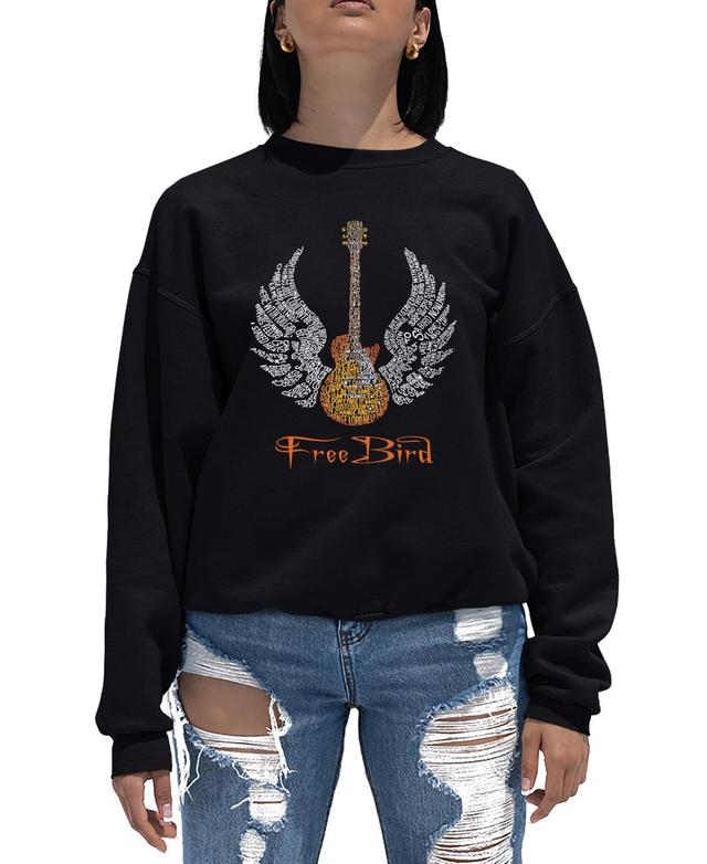 Womens Word Art Crewneck Lyrics To Freebird Sweatshirt Product Image