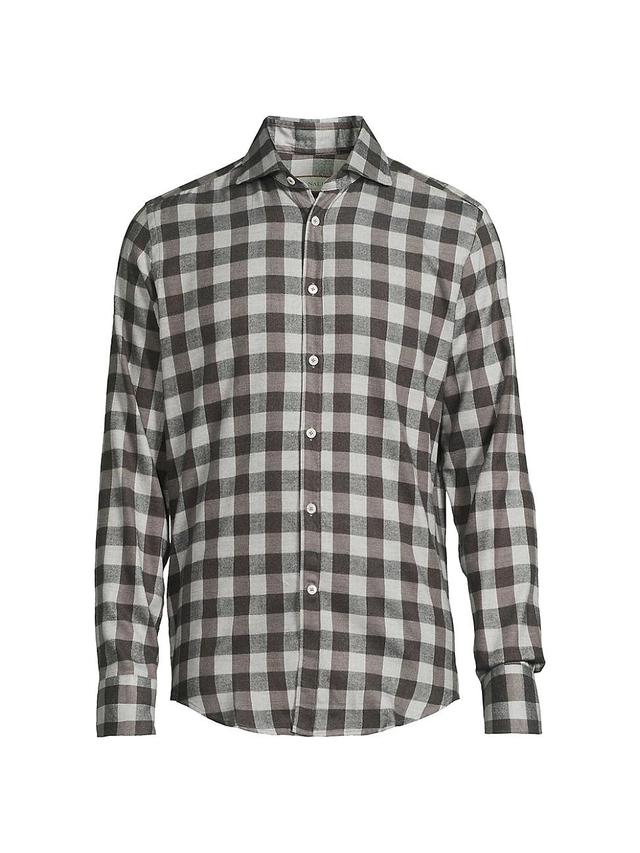 Mens Check Plaid Sport Shirt Product Image