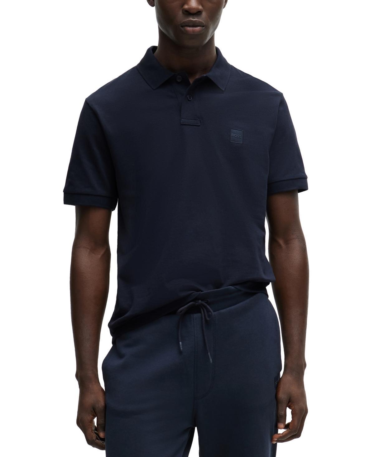 Boss by Hugo Boss Mens Logo Patch Slim-Fit Polo Shirt Product Image