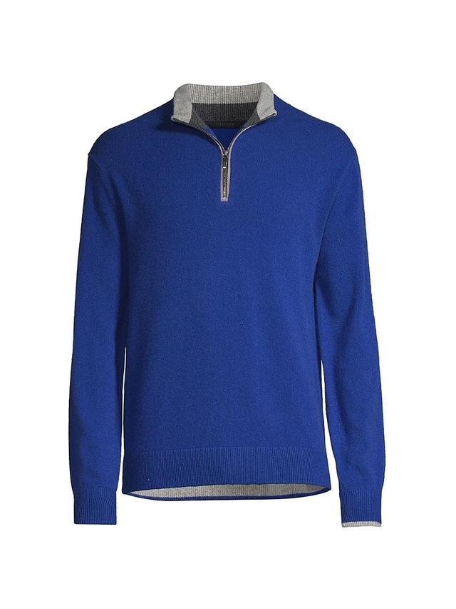 Mens Sebonack Wool & Cashmere Quarter-Zip Sweater Product Image