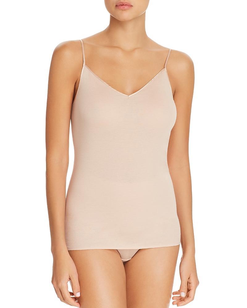 Hanro Seamless V-Neck Cotton Camisole Product Image