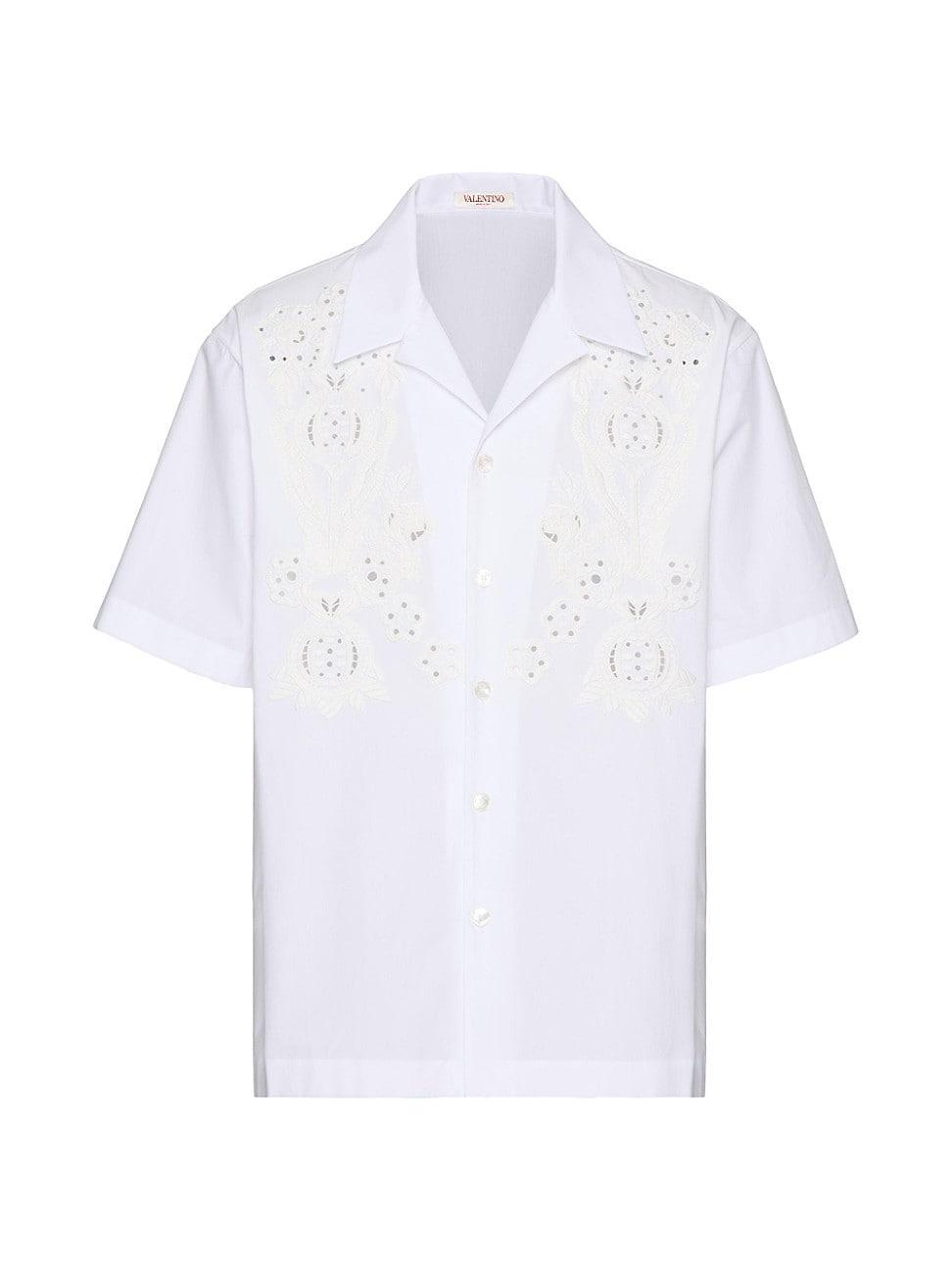 Mens Bowling Shirt in Cotton Poplin Product Image