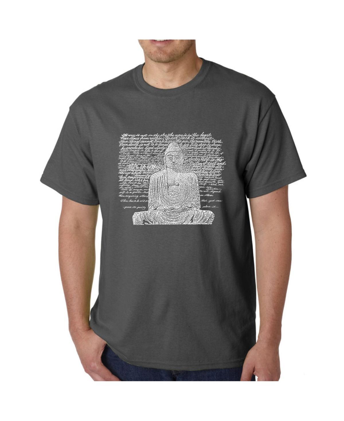 La Pop Art Mens Word Art T-Shirt - Zen Buddha Product Image