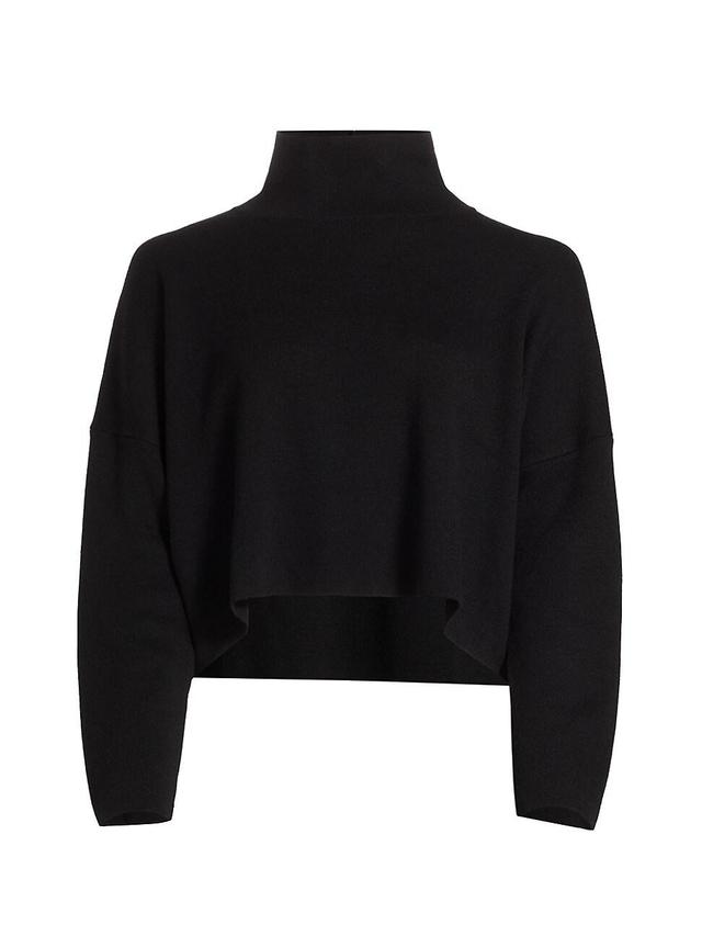 Womens Double-Knit Funnel Neck Sweater Product Image