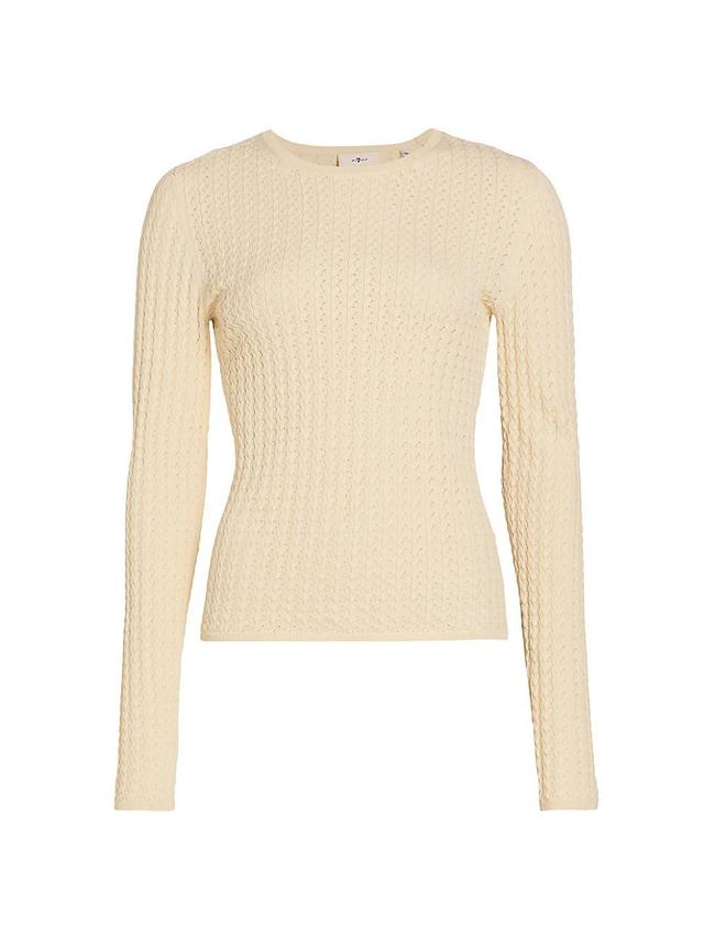 Womens Textured Knit Top Product Image